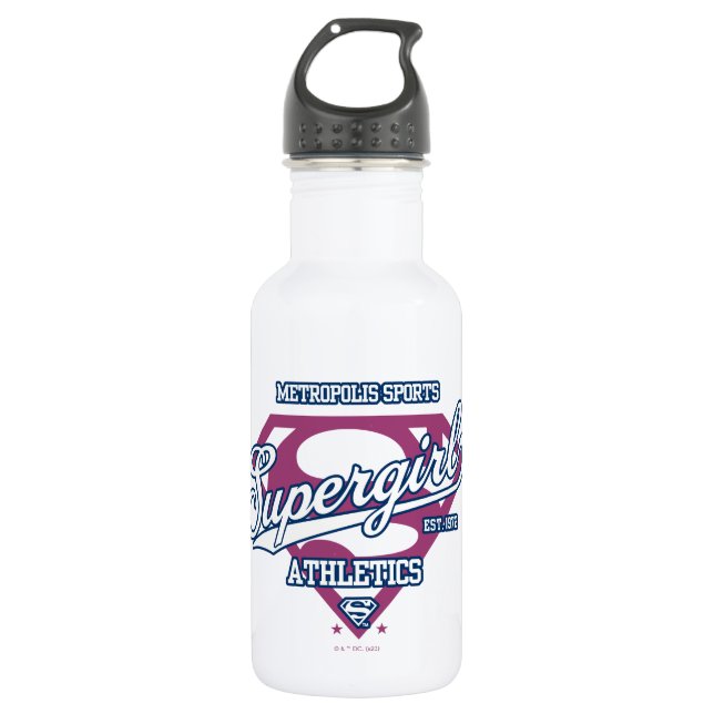 Bouteille D'eau Supergirl Metropolis Sports Athletics Graphic (Devant)
