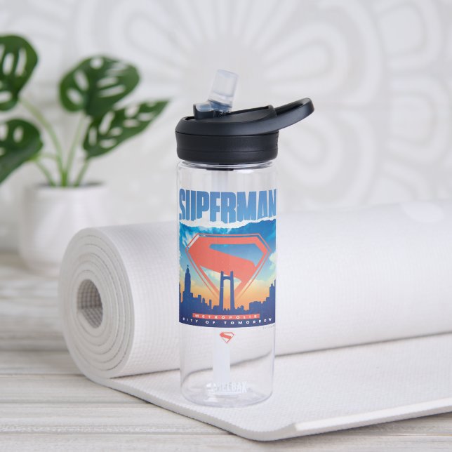 Bouteille D'eau Superman Metropolis Skyline (Yoga)