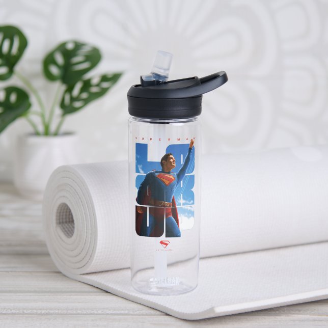 Bouteille D'eau Superman regarde Pose (Yoga)
