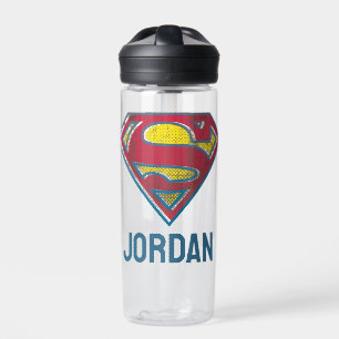Bouteille D'eau Superman S-Shield Logo imprimé Ajouter Votre N