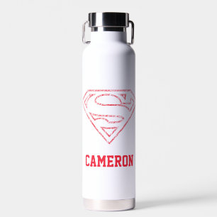 Bouteille D'eau Superman S-Shield   Red Ou Krypto   Ajouter Votre 