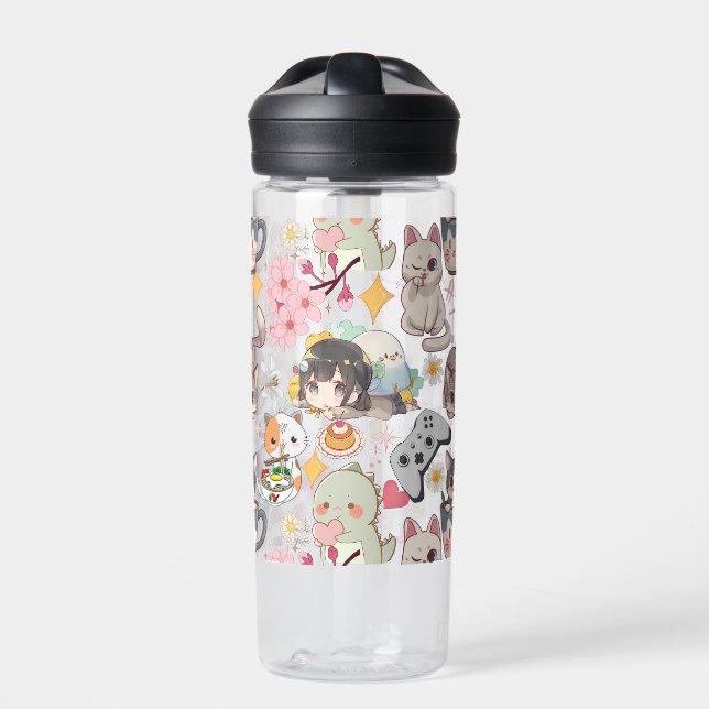 Bouteille D'eau Surcharge de l'animal Motif mignon Non BG (Extérieur)