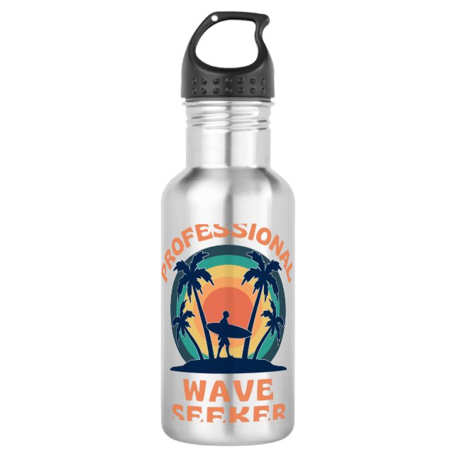 Bouteille D'eau Surfeur professionnel Wave Seeker Surfing (Devant)