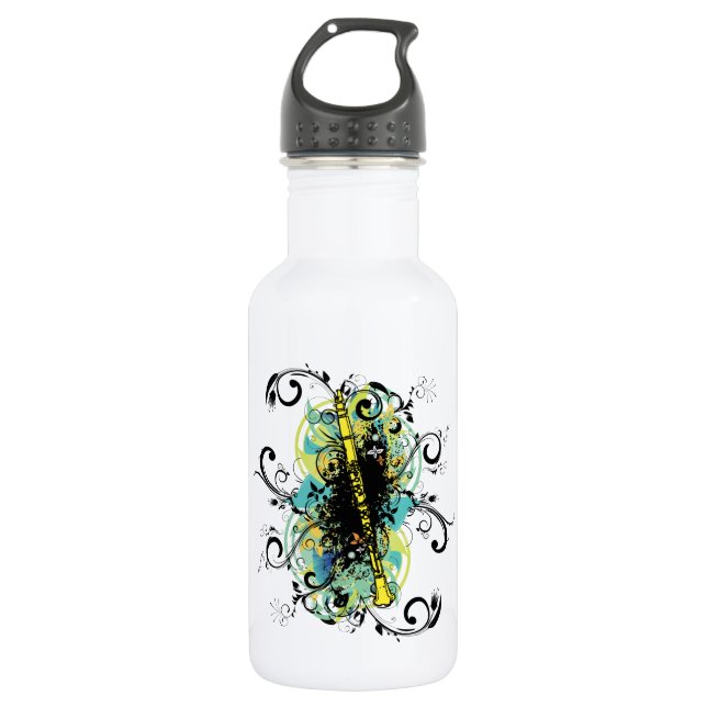 Bouteille D'eau Swirl Grunge Clarinet (Devant)