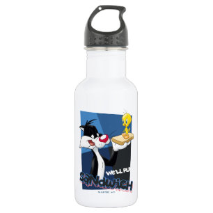 Bouteille D'eau SYLVESTER™ & TWEETY™ "Nous allons jouer au sandwic