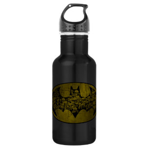 Bouteille D'eau Symbole Batman   Crânes dans le logo de chaume