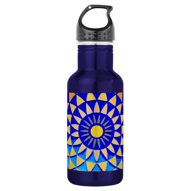 Bouteille D'eau Symbole de la perfection de Mandala (Devant)
