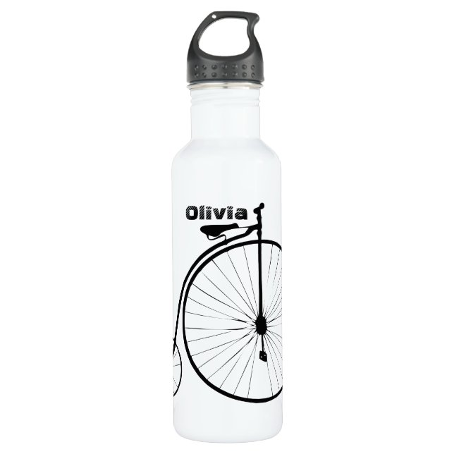 Bouteille D'eau SYMBOLE DE PAIX vintage À Vélo (Devant)