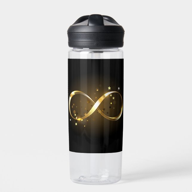 Bouteille D'eau Symbole d'infini doré (Extérieur)