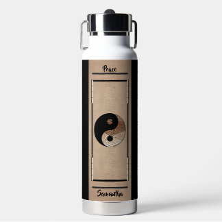 Bouteille D'eau Symbole élégant et unique de Yin Yang en bambou Ze