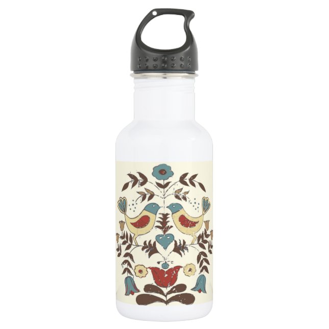 Bouteille D'eau SYMBOLE Hex Amish néerlandais Pennsylvanie Bird Am (Devant)