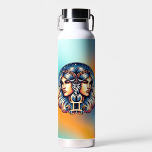 Bouteille D'eau SYMBOLE Horoscope Gemini SIGNE D'Astrologie Jume