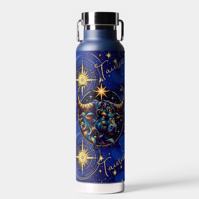 Bouteille D'eau SYMBOLE Horoscope Taurus Zodiaque Astrologie (Avant)