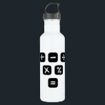 Bouteille D'eau Symbole mathématique<br><div class="desc">Cool and funny Math design featuring some basic maths symboles et signatures mathématiques. A perfect match for kids,  students and teachers as well as for parents.</div>