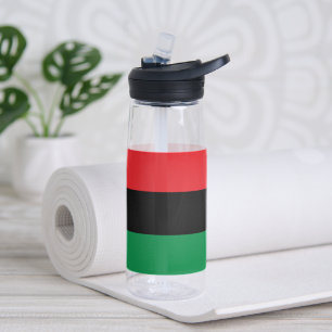 Bouteille D'eau Symbole unien et drapeau panafricain, Kwanzaa