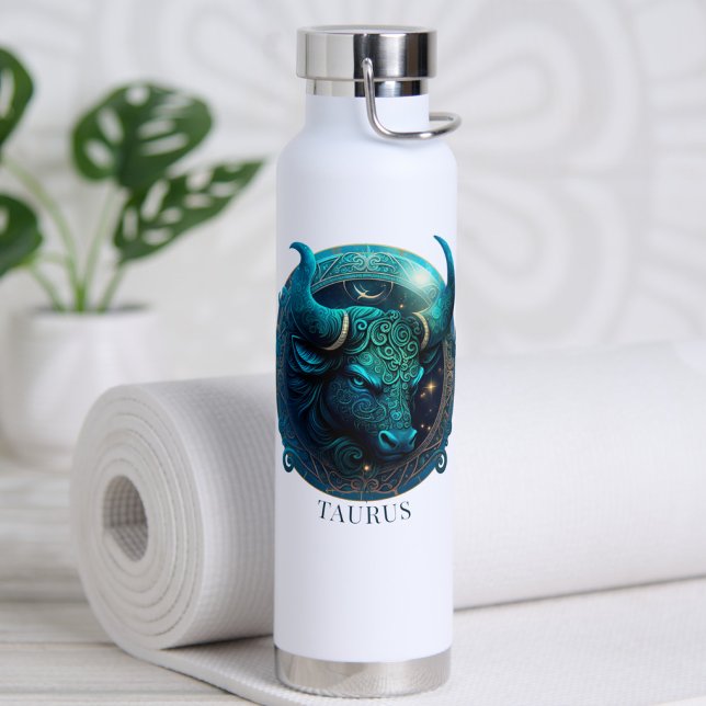 Bouteille D'eau Symbole zodiaque de l'Imaginaire Taurus céleste (Créateur téléchargé)