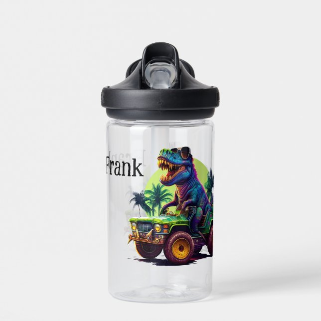 Bouteille D'eau T-Rex En Mouvement (Avant)