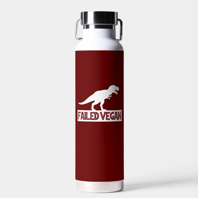 Bouteille D'eau T-Rex Vegan ayant échoué (Avant)