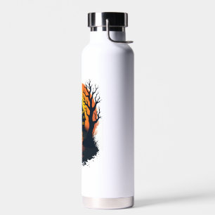 Bouteille D'eau T-shirt de la forêt hantée - Nature hantée d'Hallo