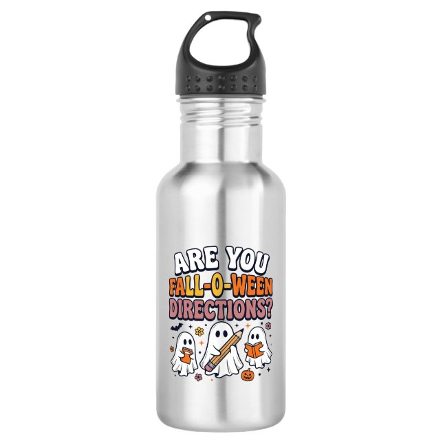 Bouteille D'eau T-shirt drôle de professeur de fantôme d'Halloween (Devant)