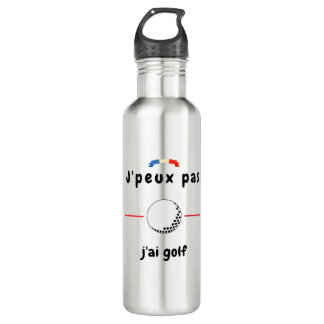 Bouteille D'eau T-shirt Je peux pas j'ai Golf
