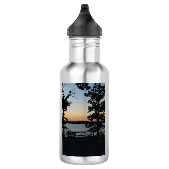 Bouteille D'eau Table Rock Silhouette Coucher de soleil Eau en aci (Droite)