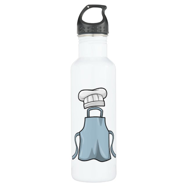 Bouteille D'eau tablier de cuisine et casquette de Cuisine (Devant)