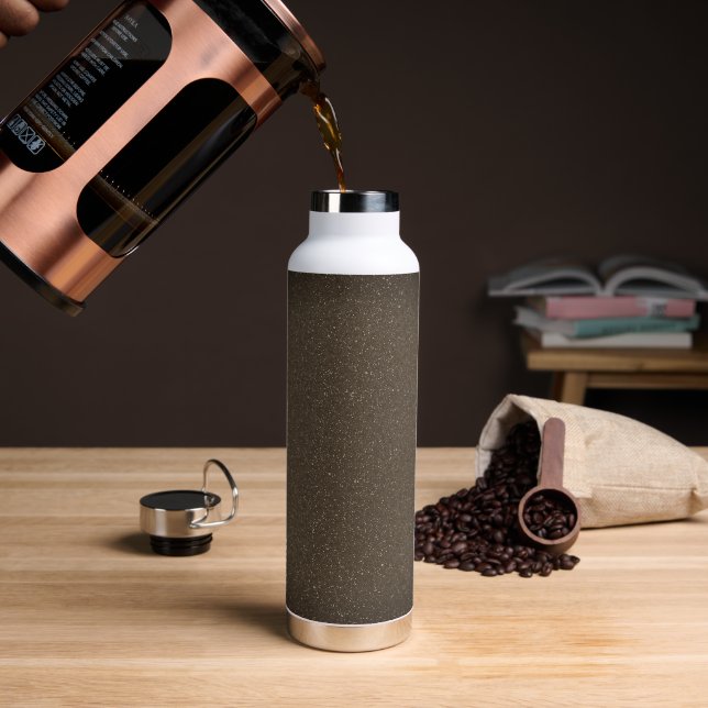 Bouteille d'eau tachetée en gris foncé personnalis (Gym)