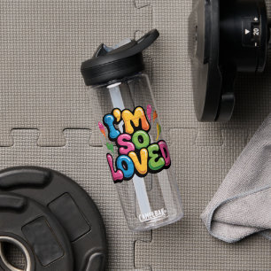 Bouteille D'eau Tag de graffiti "Je suis tellement aimé" en brique