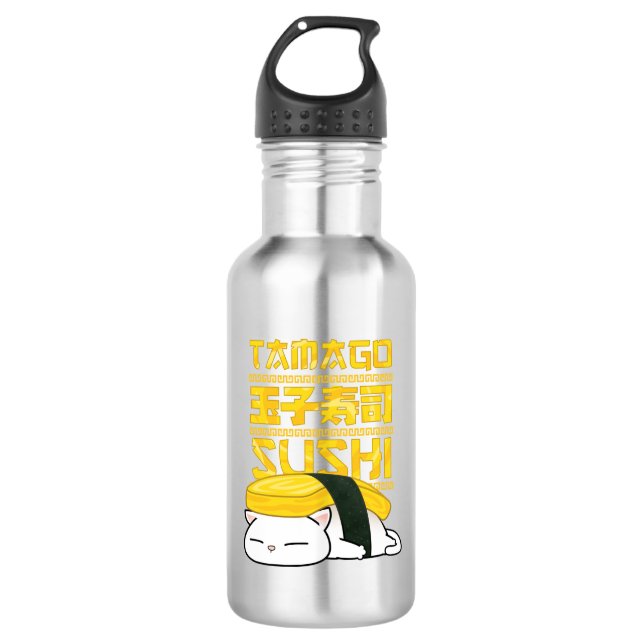Bouteille D'eau Tamago Sushi Cat (Devant)