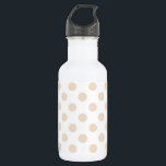Bouteille D'eau Tan pois<br><div class="desc">Pois Tan sur arrière - plan blanc</div>