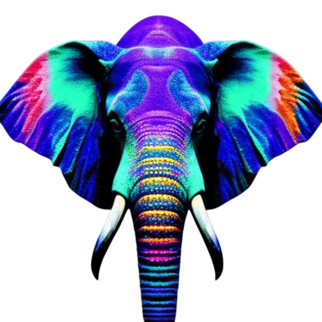Bouteille D'eau Tapis de verre vibrant éléphant en forme de boîte  (Créateur téléchargé)