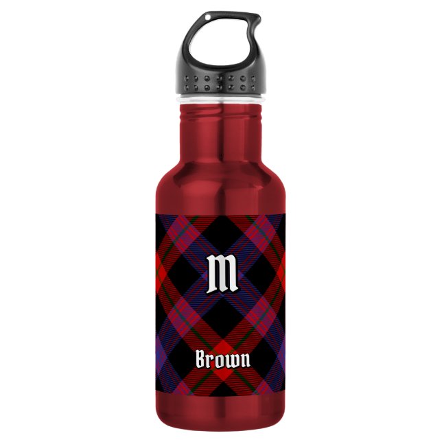 Bouteille D'eau Tartan Clan Brown (Devant)