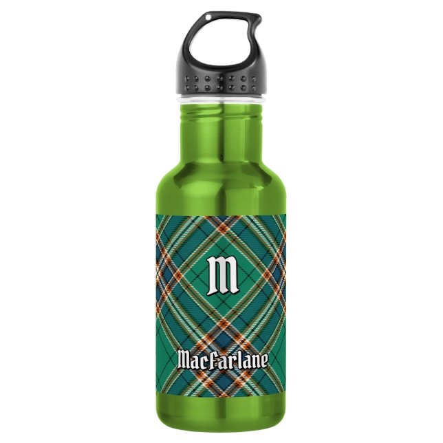 Bouteille D'eau Tartan de chasse ancien du clan MacFarlane (Devant)