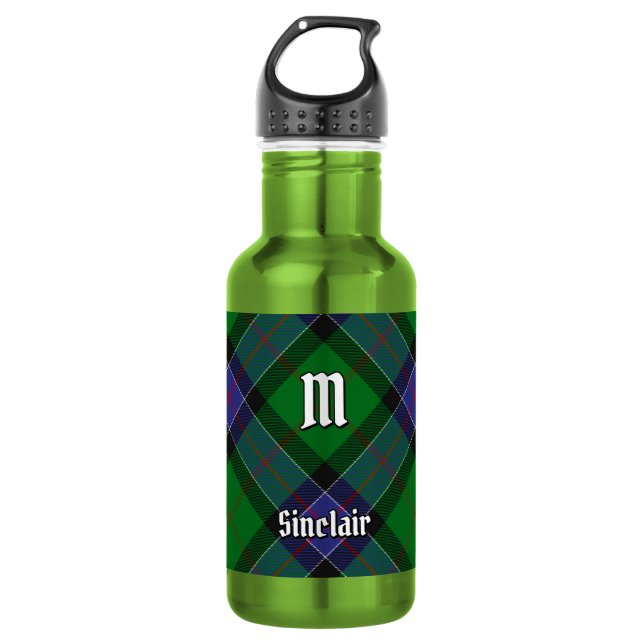 Bouteille D'eau Tartan de chasse Clan Sinclair (Devant)