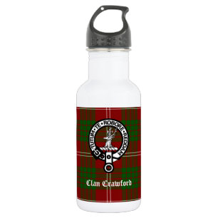 Bouteille D'eau Tartan de Clan Crawford Crest