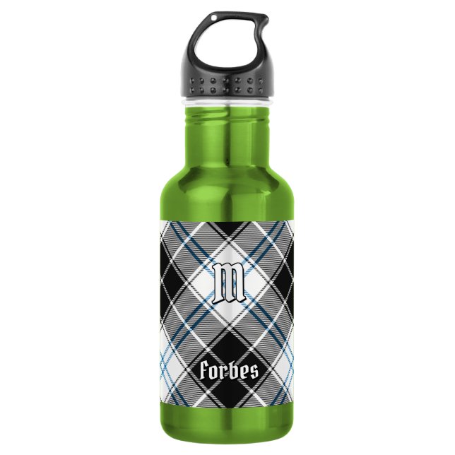 Bouteille D'eau Tartan de la robe du clan Forbes (Devant)