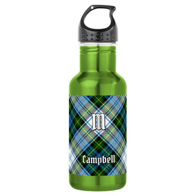 Bouteille D'eau Tartan de robe Campbell (Devant)