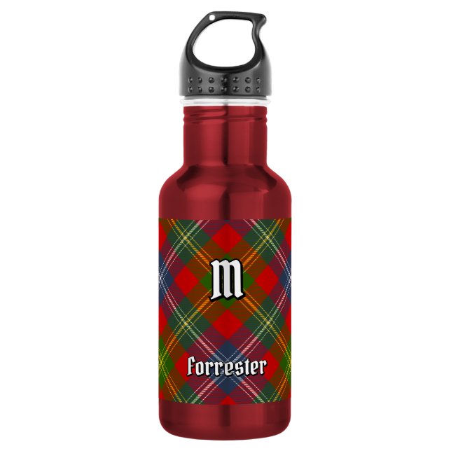 Bouteille D'eau Tartan du clan Forrester (Devant)