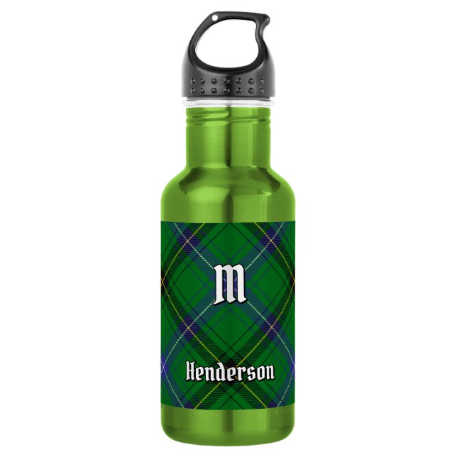 Bouteille D'eau Tartan du clan Henderson (Devant)