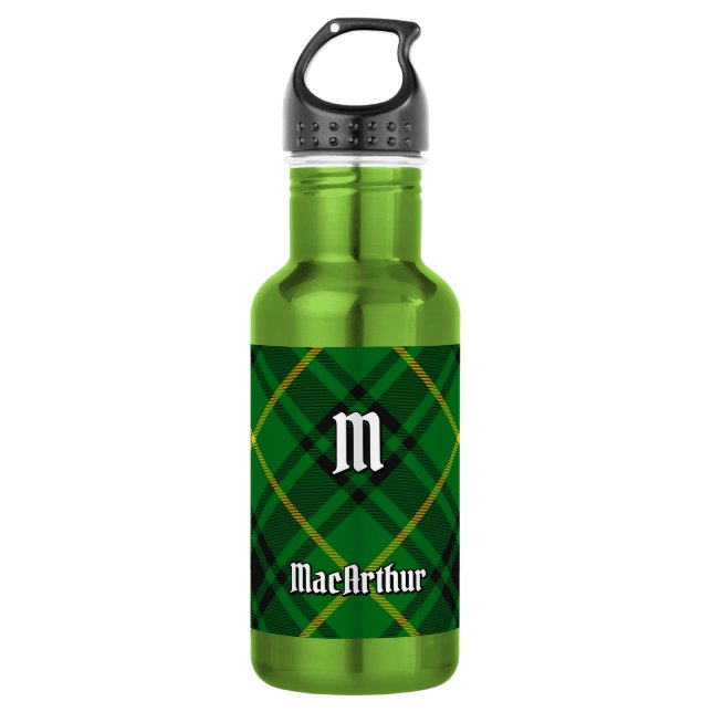 Bouteille D'eau Tartan du clan MacArthur (Devant)