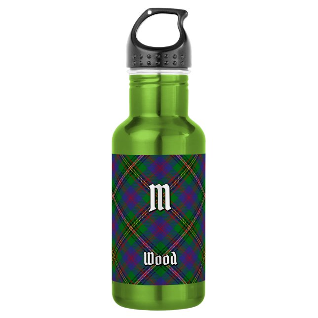 Bouteille D'eau Tartan du clan Wood (Devant)