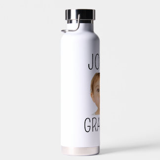 Bouteille D'eau Tasse personnalisée de grand-père avec photo drôle