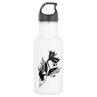 Bouteille D'eau Tatouage à la sirène Tatoue Tirage d'encre ombrée