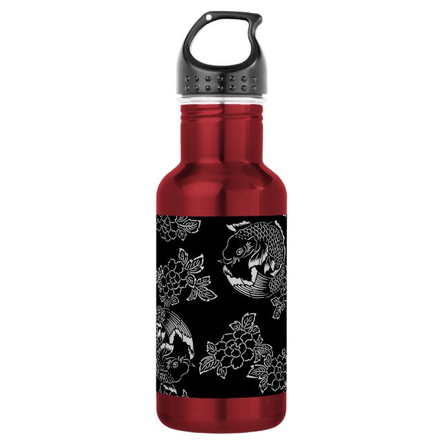 Bouteille D'eau Tatouage japonais Koi(Carp) (Devant)