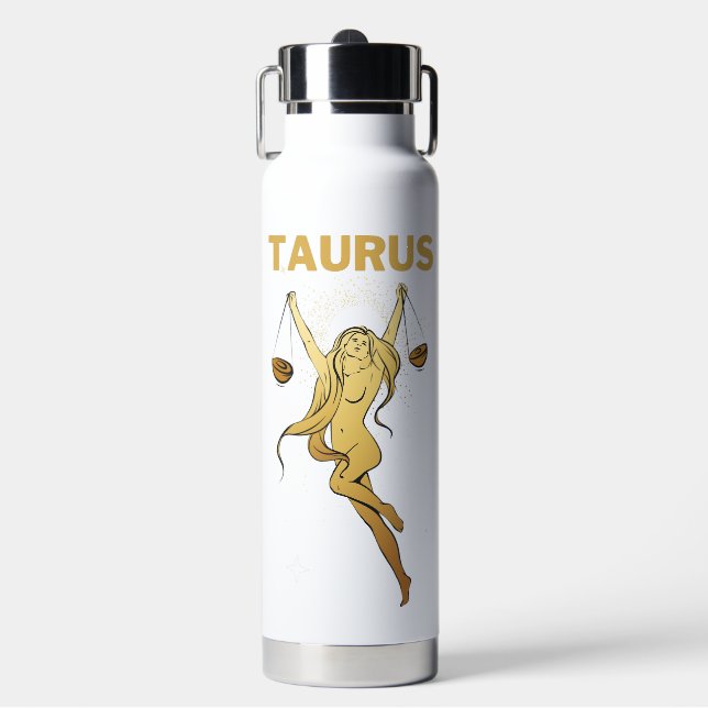 Bouteille D'eau Taurus d'élégance cosmique (Salle de sport)