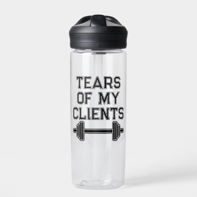 Bouteille D'eau Tears Of My Clients Personal Trainer Cadeau Fitnes (Extérieur)