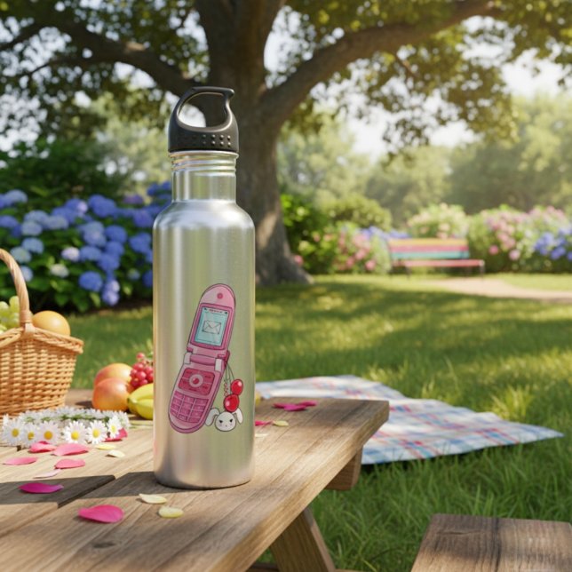 Bouteille D'eau Téléphone portable (Créateur téléchargé)