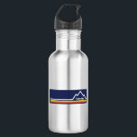 Bouteille D'eau Telluride, Colorado<br><div class="desc">Telluride Colorado est une belle ville de montagne et une destination d'aventure toute l'année. Ce superbe design vintage a un aspect rétro.</div>