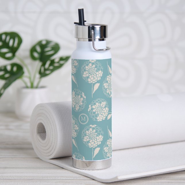 Bouteille D'eau Tendance personnalisée initiale poussiéreuse flora (Yoga)